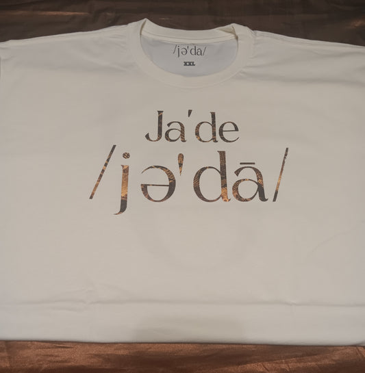 Ja'de Cream Snake T-shirt (Unisex)